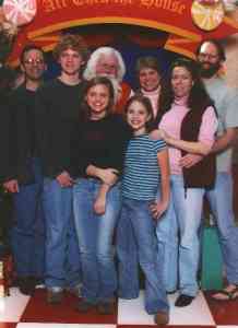 The Williams clan and Santa.